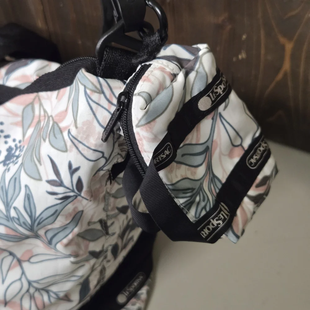 LeSportsac Large Weekender Floral Travel Tote Overnight Bag